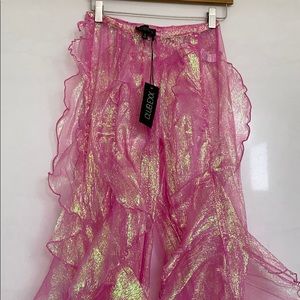 Club Exx irridescent flare pants